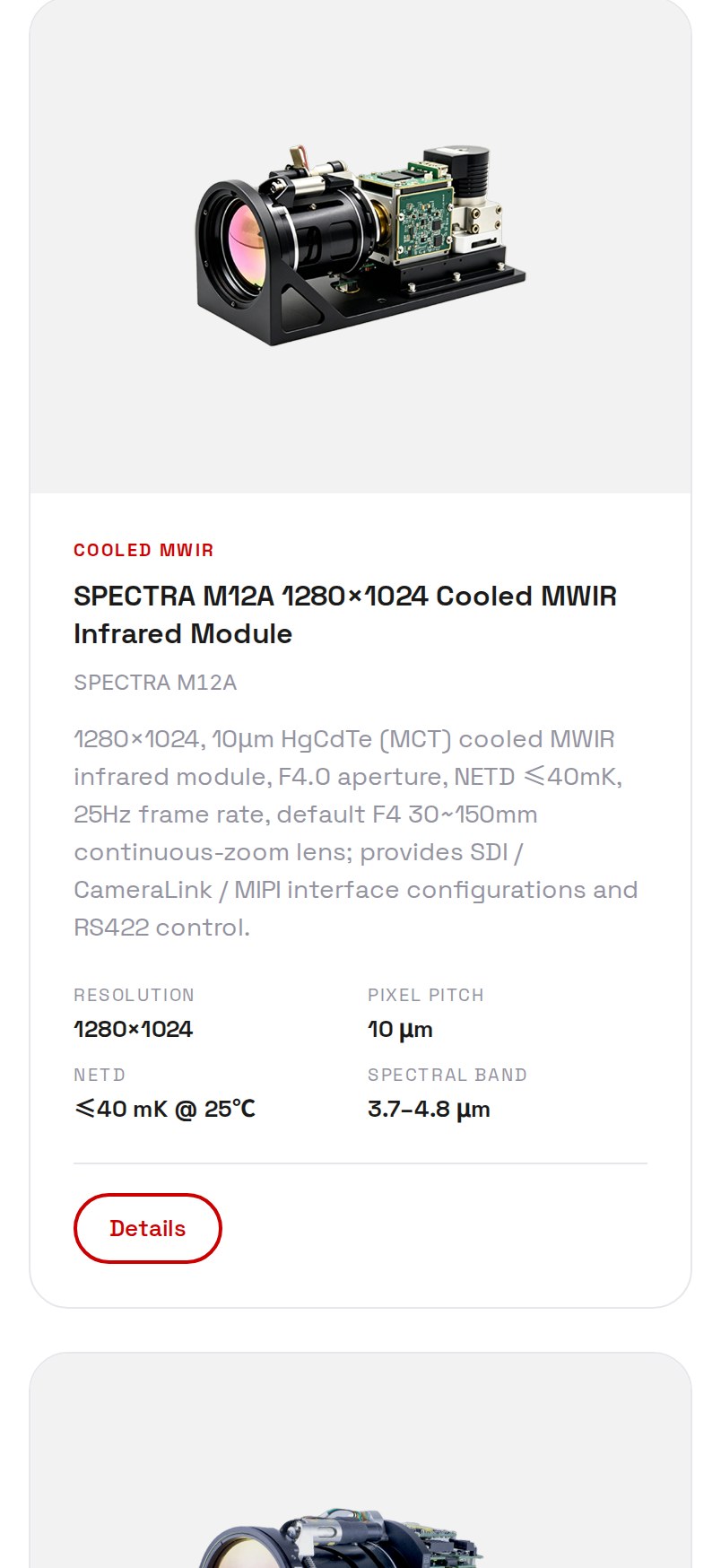 IRModules — Infrared Camera Core OEM/ODM Website — mobile
